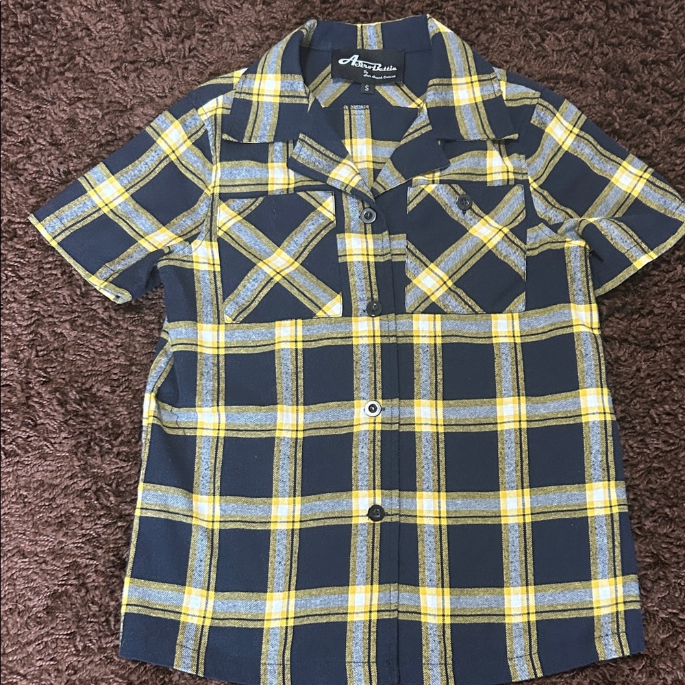 Vintage Style 1940’s Repro Women’s AstroBettie Flannel Plaid Shirt. 
Like New